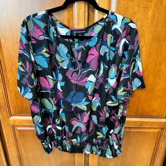 Women's Multi Color Floral Blouse in XXL - Picture 2 of 3